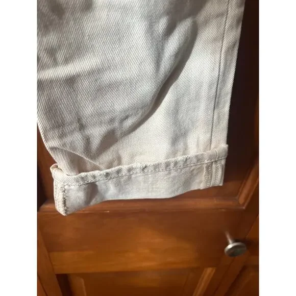 NWT J. Crew Women's Slouchy Boyfriend Denim Jeans in Ecru White (Beige) Size 24 - Picture 6 of 16